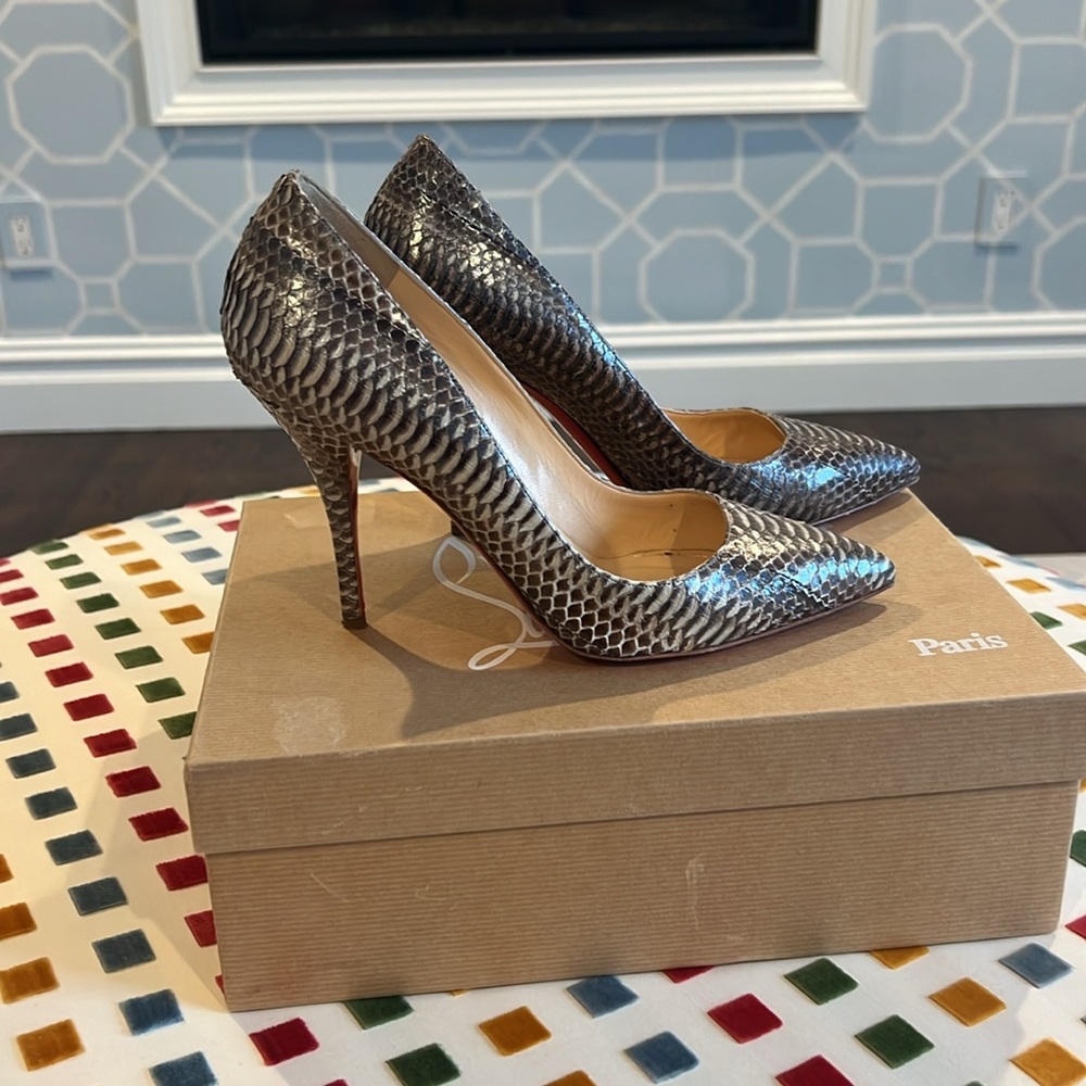 Christian Louboutin python shoes